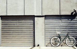 garage door and bike