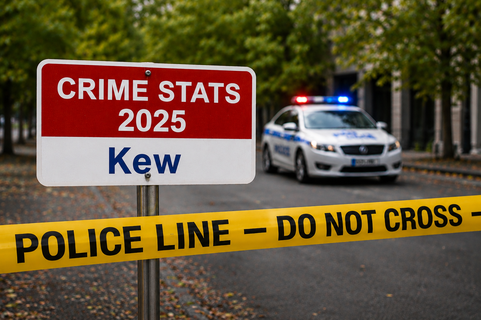crime stats Kew 2025